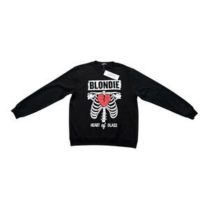 Vinyl Icons Blondie Heart of Glass Black Sweatshirt Women’s Size Medium